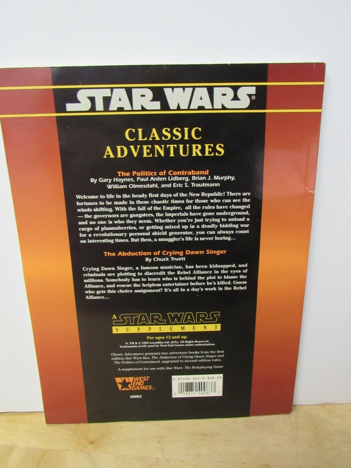 Star Wars Classic Adventures West End Games - Thumbnail 3