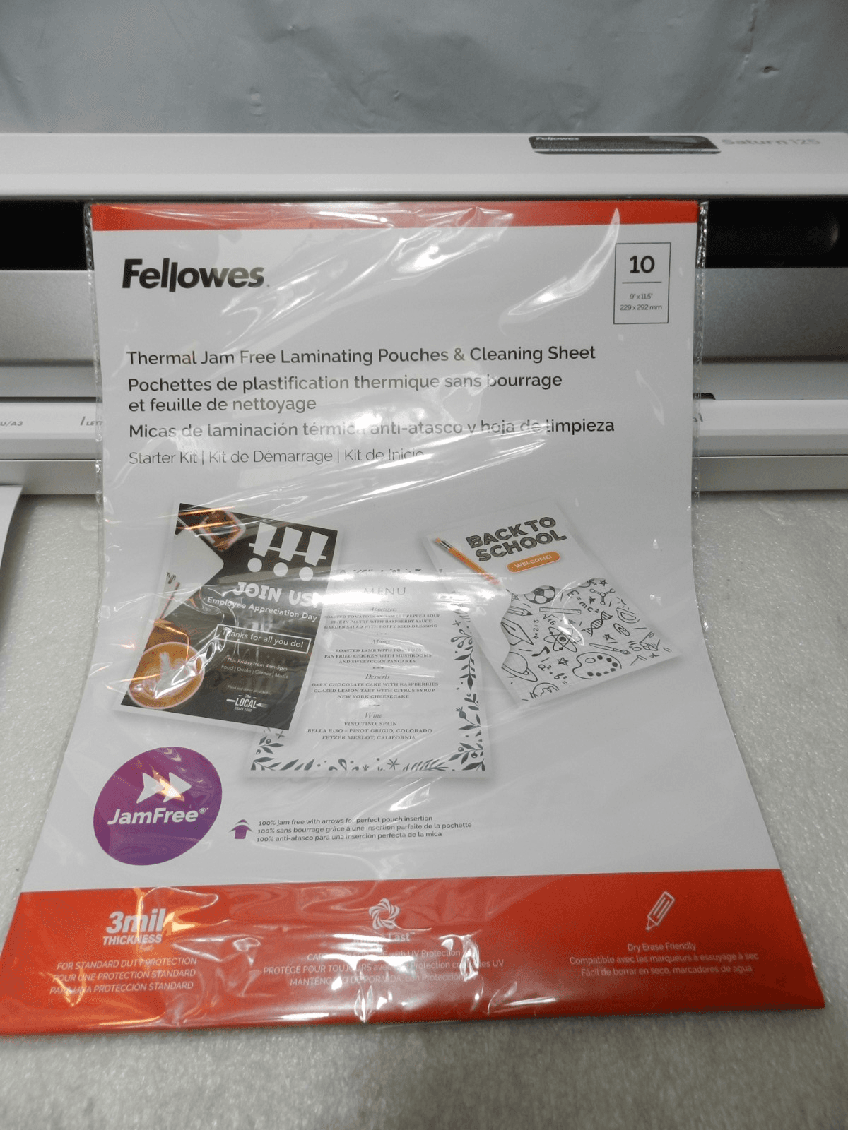 Fellowes Saturn 125 Thermal & Cold Laminator, 12.5" Width, White (5736601) Y74K - Thumbnail 10
