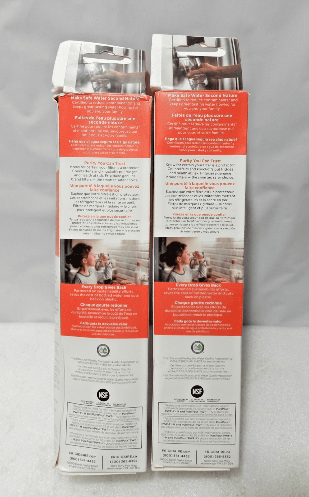 2 Pk Frigidaire PWF-1 FPPWFU01 Refrigerator PurePour Water & Ice Filter New L34K - Thumbnail 4