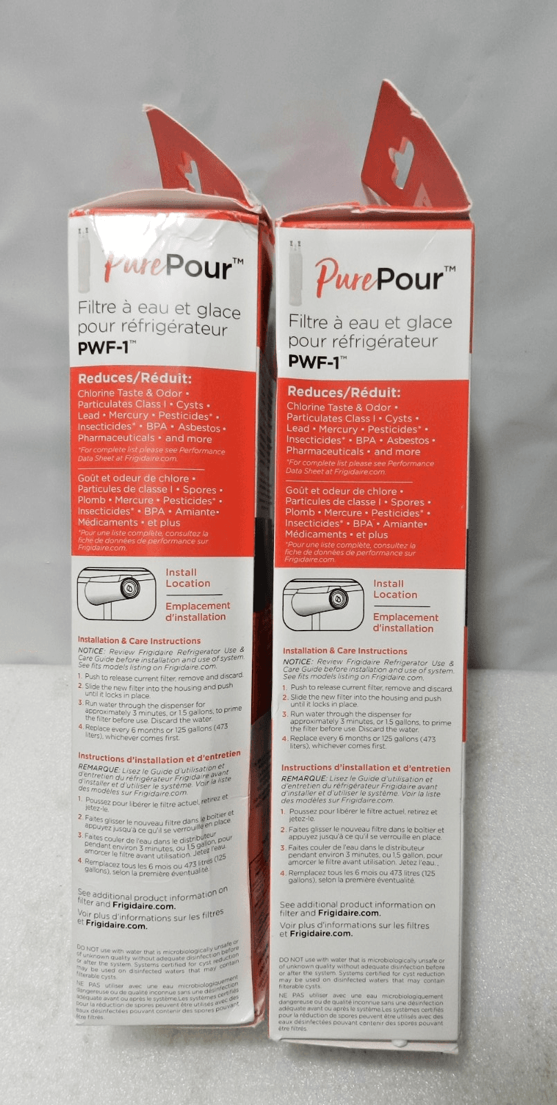2 Pk Frigidaire PWF-1 FPPWFU01 Refrigerator PurePour Water & Ice Filter New L34K - Thumbnail 5