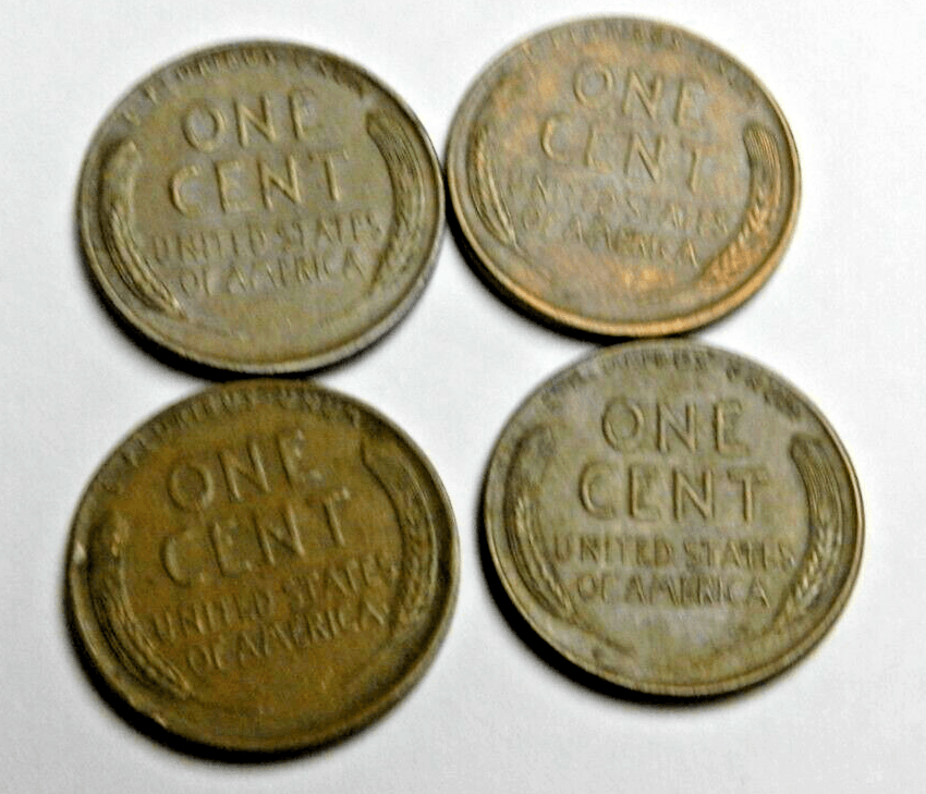4 - 1945 No Mint Mark Wheat Penny Circulated Unpolished/Ungraded M32K - Thumbnail 4