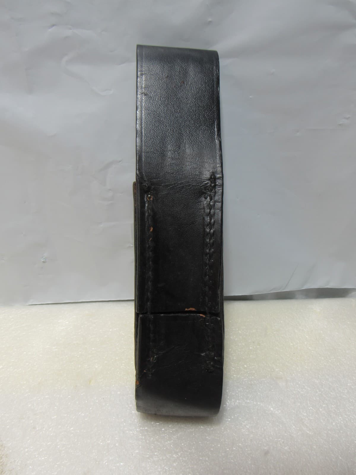 Vintage Black Leather Police Duty Expandable Baton Holder / Flashlight (W94JJ) - Thumbnail 3