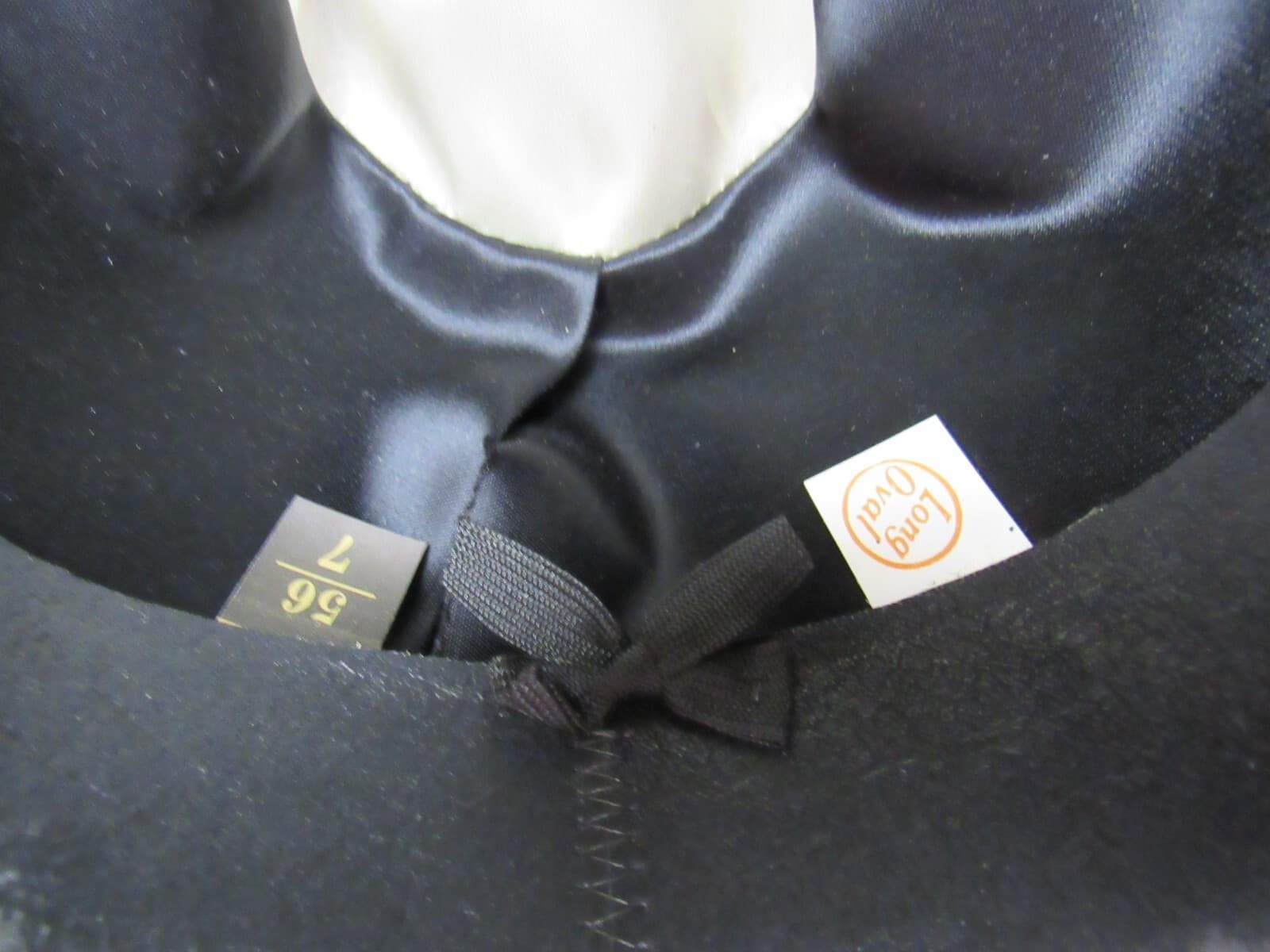 Vintage Resistol Guthrie Western Felt Cowboy Hat Black Size 7 Oval 4" Brim K37K - Thumbnail 6