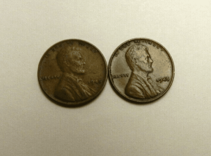 2 - 1945 No Mint Mark Wheat Penny Circulated Unpolished/Ungraded M29K - Thumbnail 2