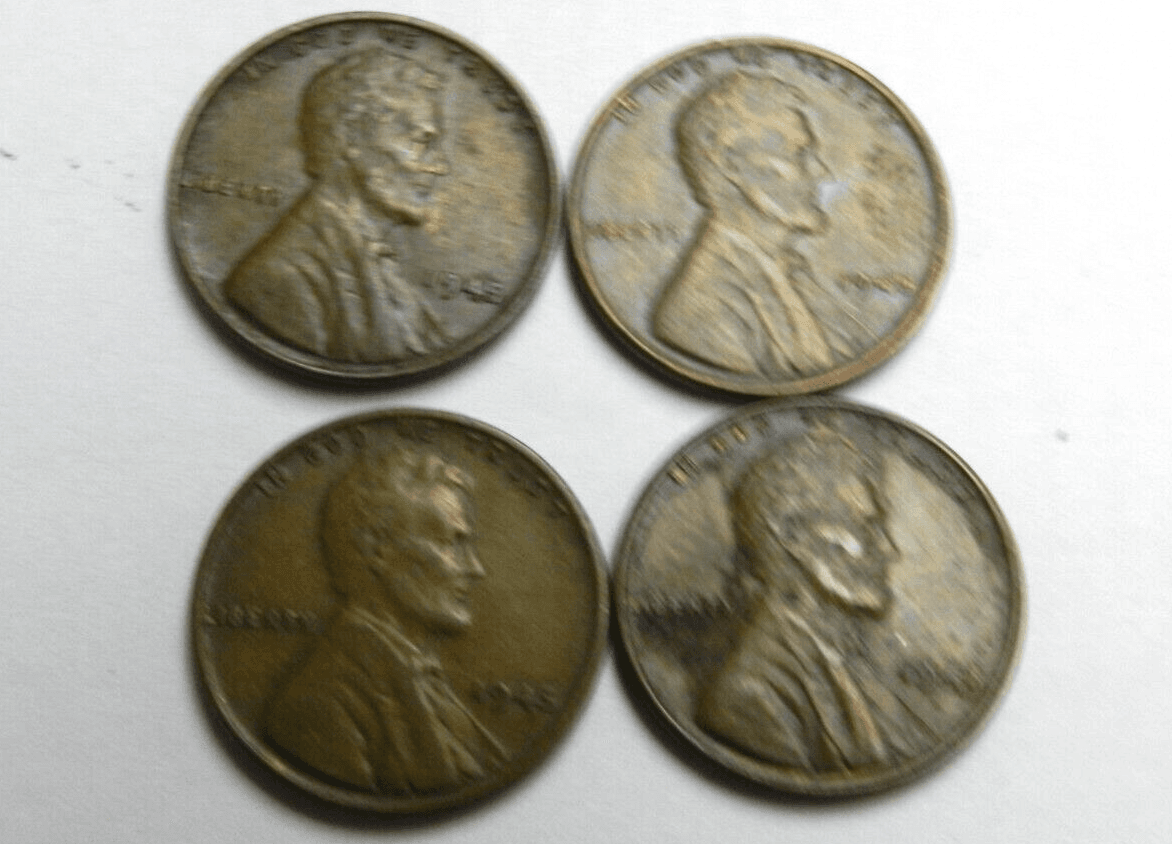 4 - 1945 No Mint Mark Wheat Penny Circulated Unpolished/Ungraded M32K - Thumbnail 2
