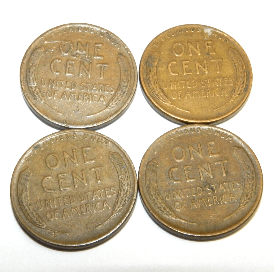 4 - 1945 No Mint Mark Wheat Penny Circulated Unpolished/Ungraded M31K - Thumbnail 3
