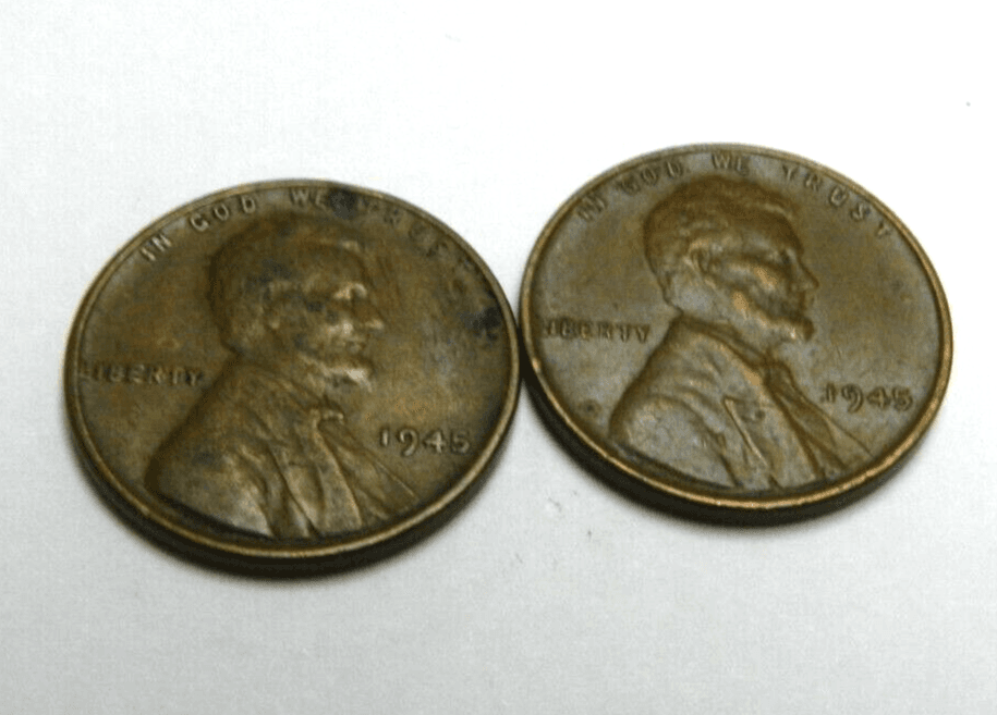 2 - 1945 No Mint Mark Wheat Penny Circulated Unpolished/Ungraded M30K - Thumbnail 2