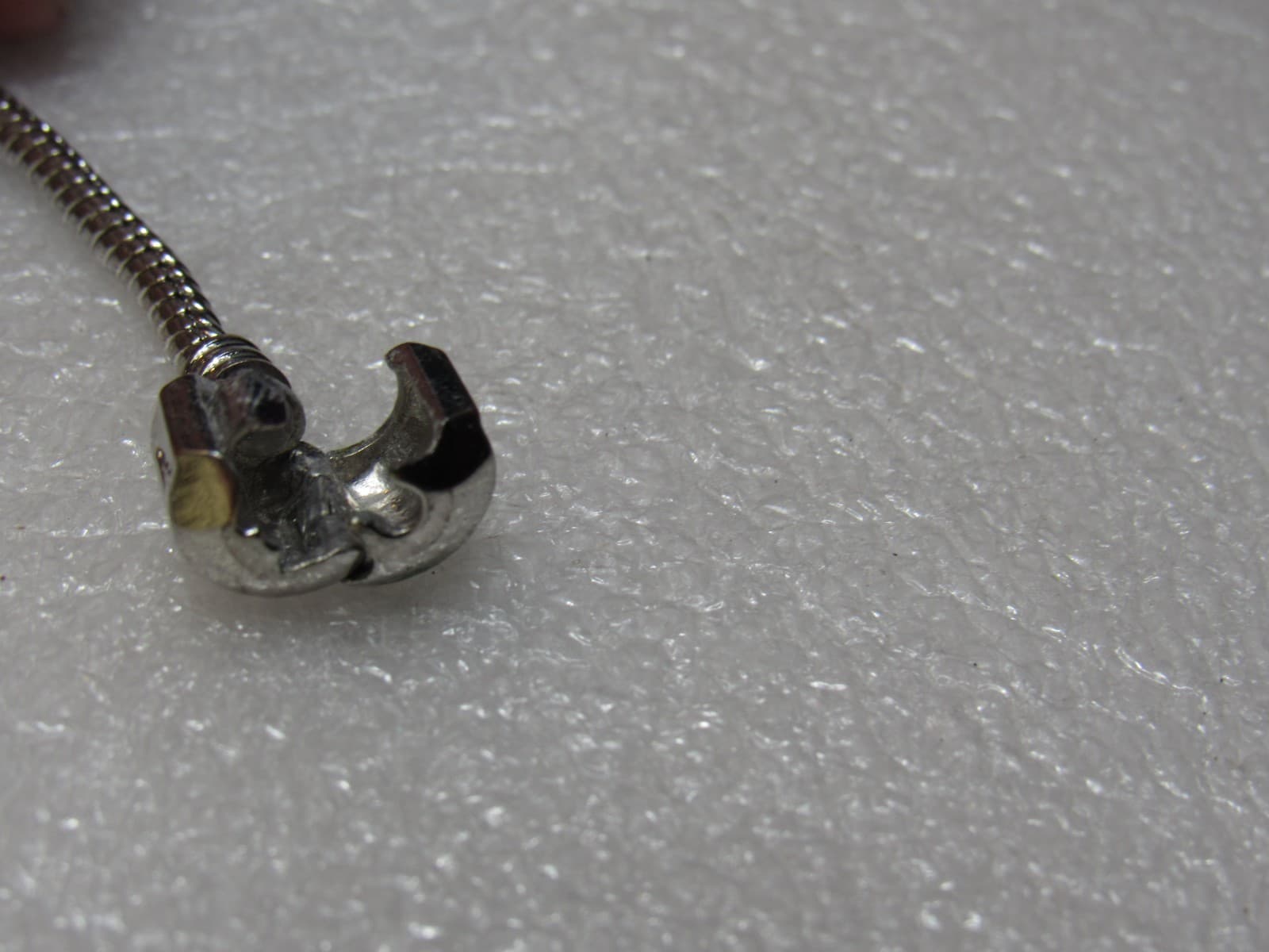 Pandora Silver Snake Bracelet - 1 Charms Included 7" (K36K) - Thumbnail 6