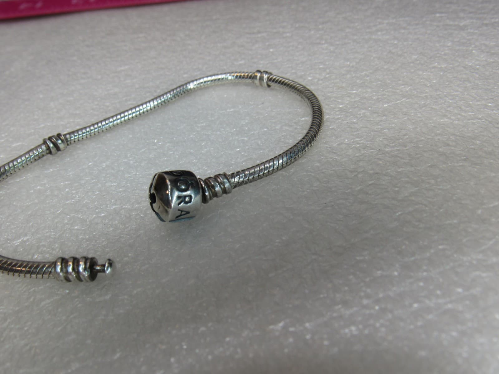 Pandora Silver Snake Bracelet - No Charms Included 7" (K35K) - Thumbnail 4