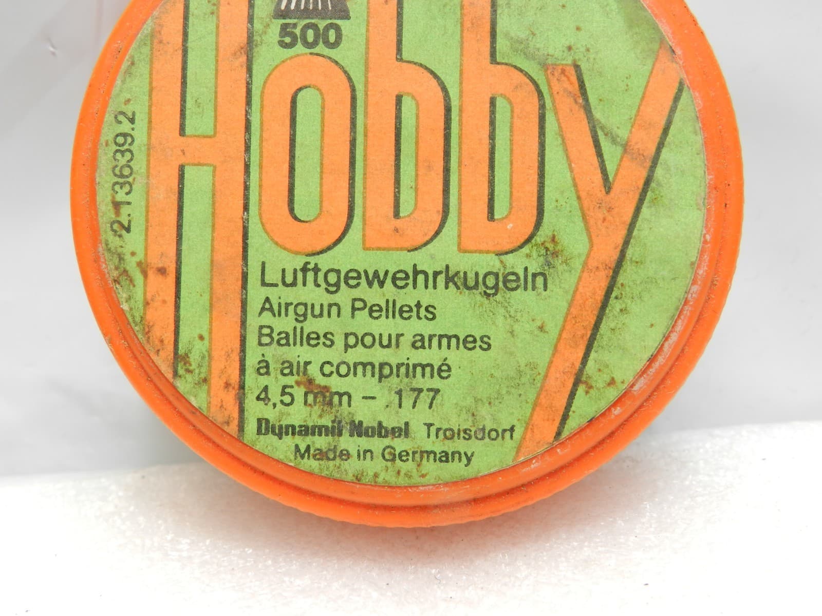 Vintage Hobby 177 cal 4.5mm Airgun Pellets 500 ct. Made in Germany (G52S) - Thumbnail 2