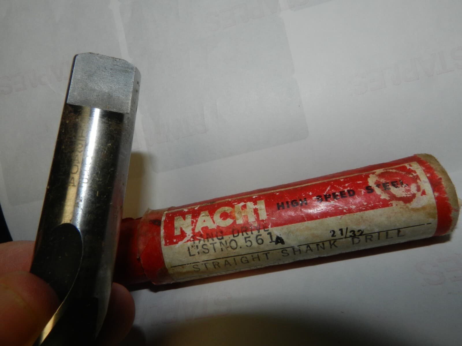 NACHI HSS 23/32" Straight Shank Drill - Screw Machine Length X14K - Thumbnail 2