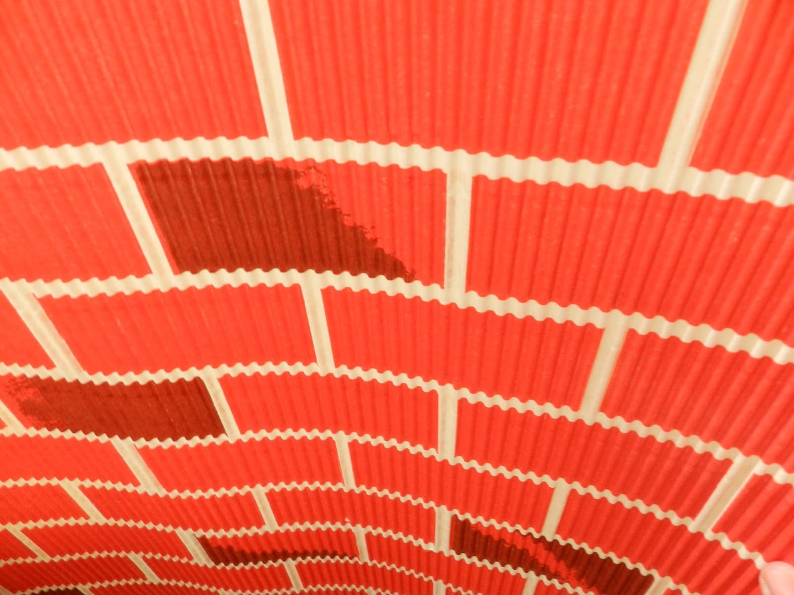 Vintage Brick Corobuff Corrugated Paper Counterwrap Roll - 25'L x 48"W (L35J) - Thumbnail 3
