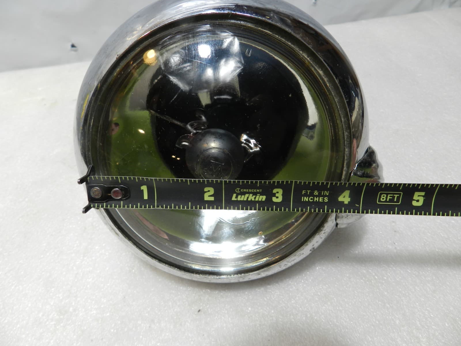 Vintage UNITY MFG Co. Chrome Model H-6 Light Car Truck Spotlight (C77JJ) - Thumbnail 6