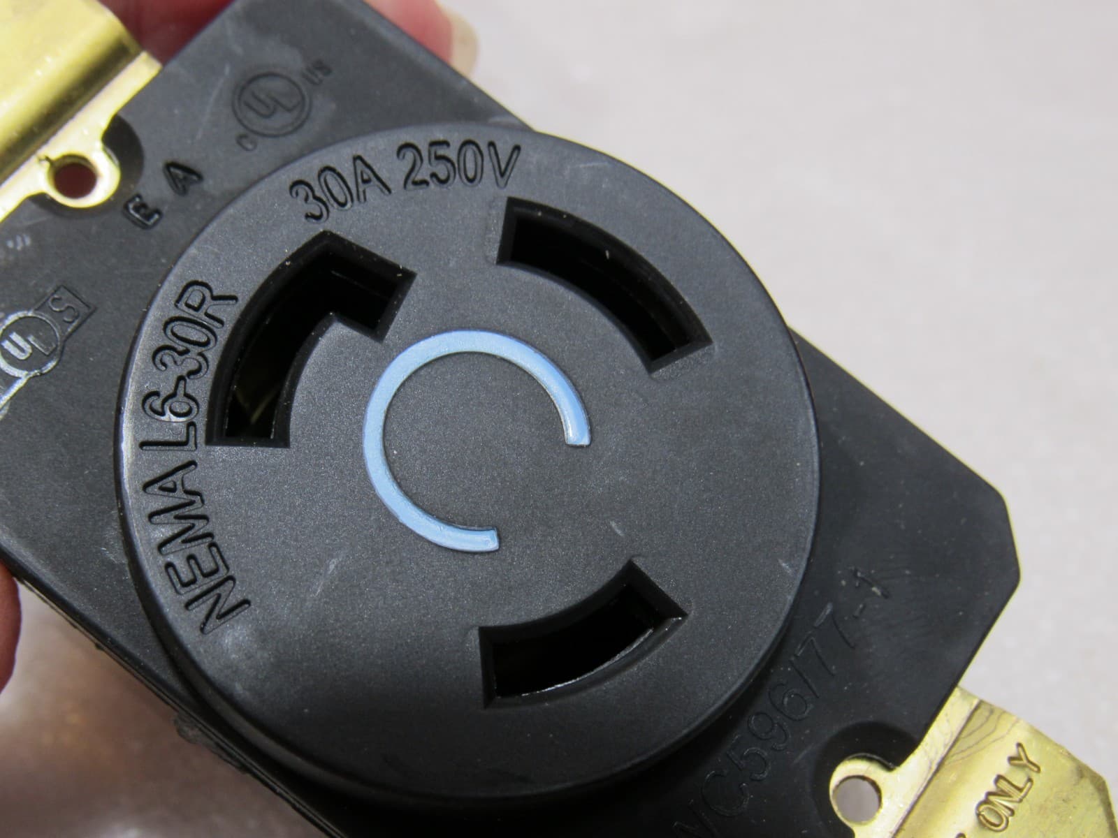 Legrand / Pass & Seymour L630 L6-30-R Turnlok Receptacle 30A 250V 2P 3W (C79M) - Thumbnail 5