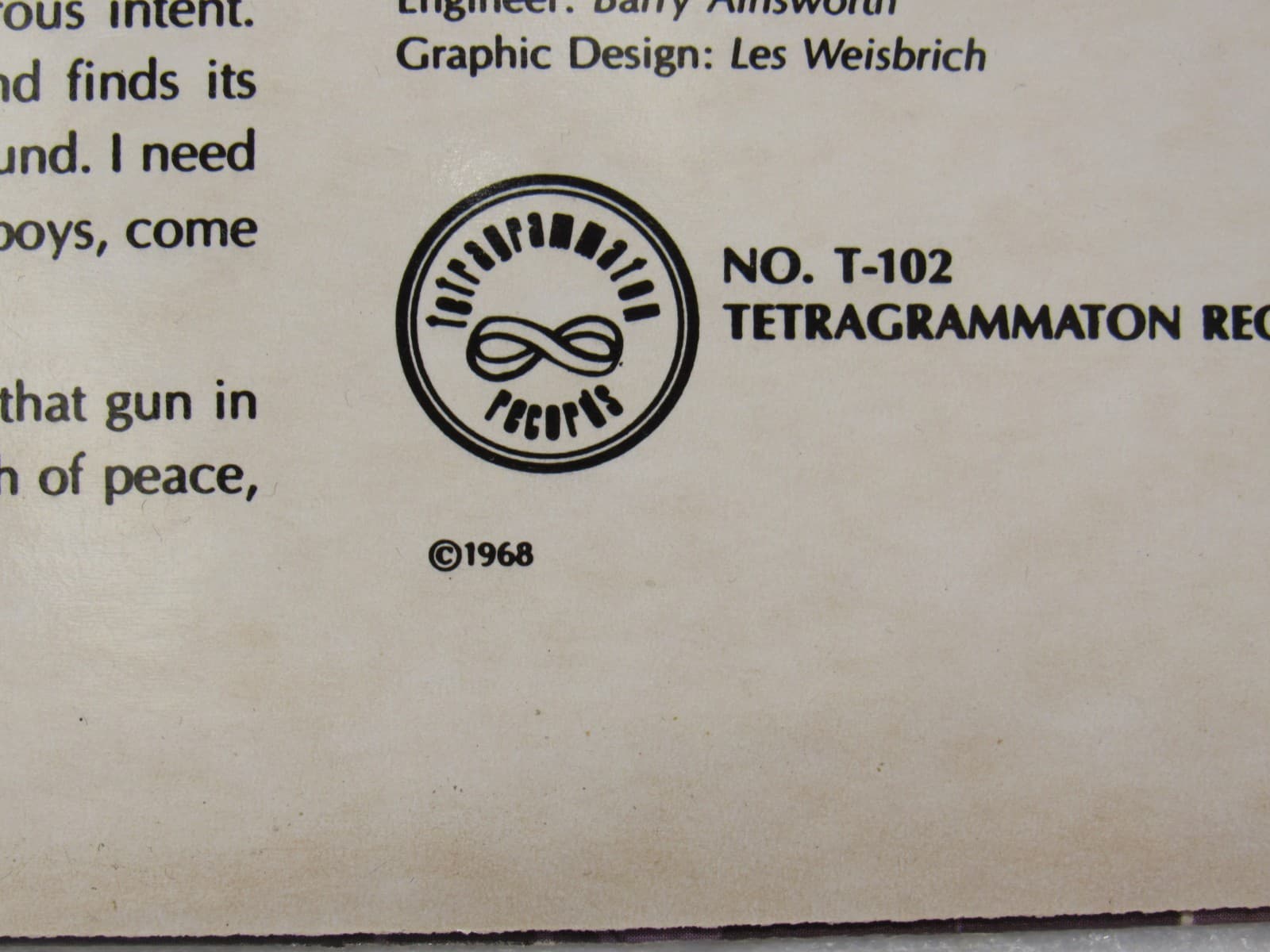 Deep Purple Shades of Deep Purple 1968 Vinyl LP Tetragrammaton T-102 (Y79JJ) - Thumbnail 5