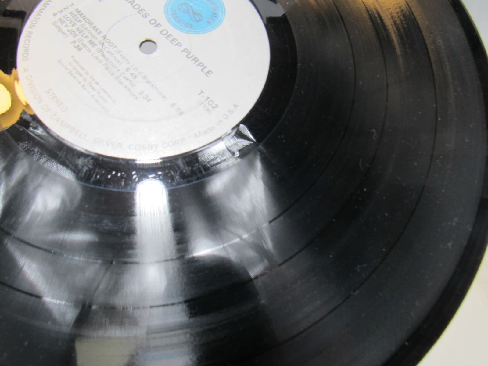 Deep Purple Shades of Deep Purple 1968 Vinyl LP Tetragrammaton T-102 (Y79JJ) - Thumbnail 11