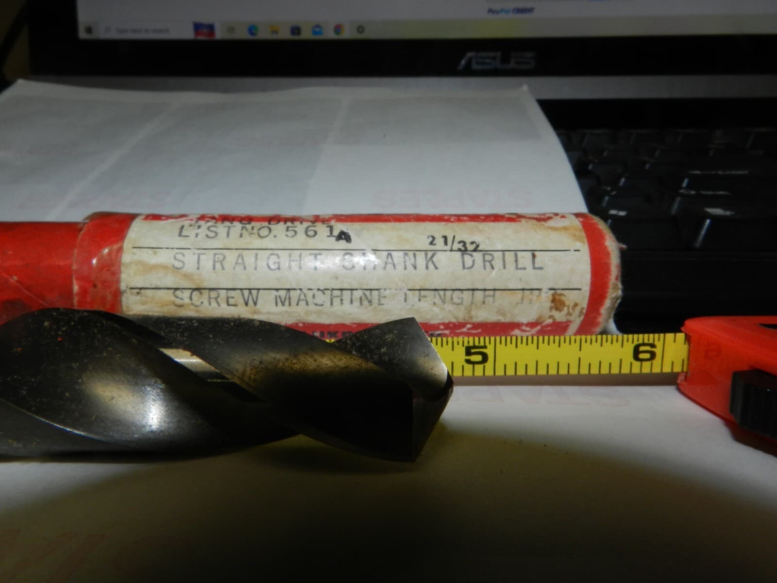 NACHI HSS 23/32" Straight Shank Drill - Screw Machine Length X14K - Thumbnail 6