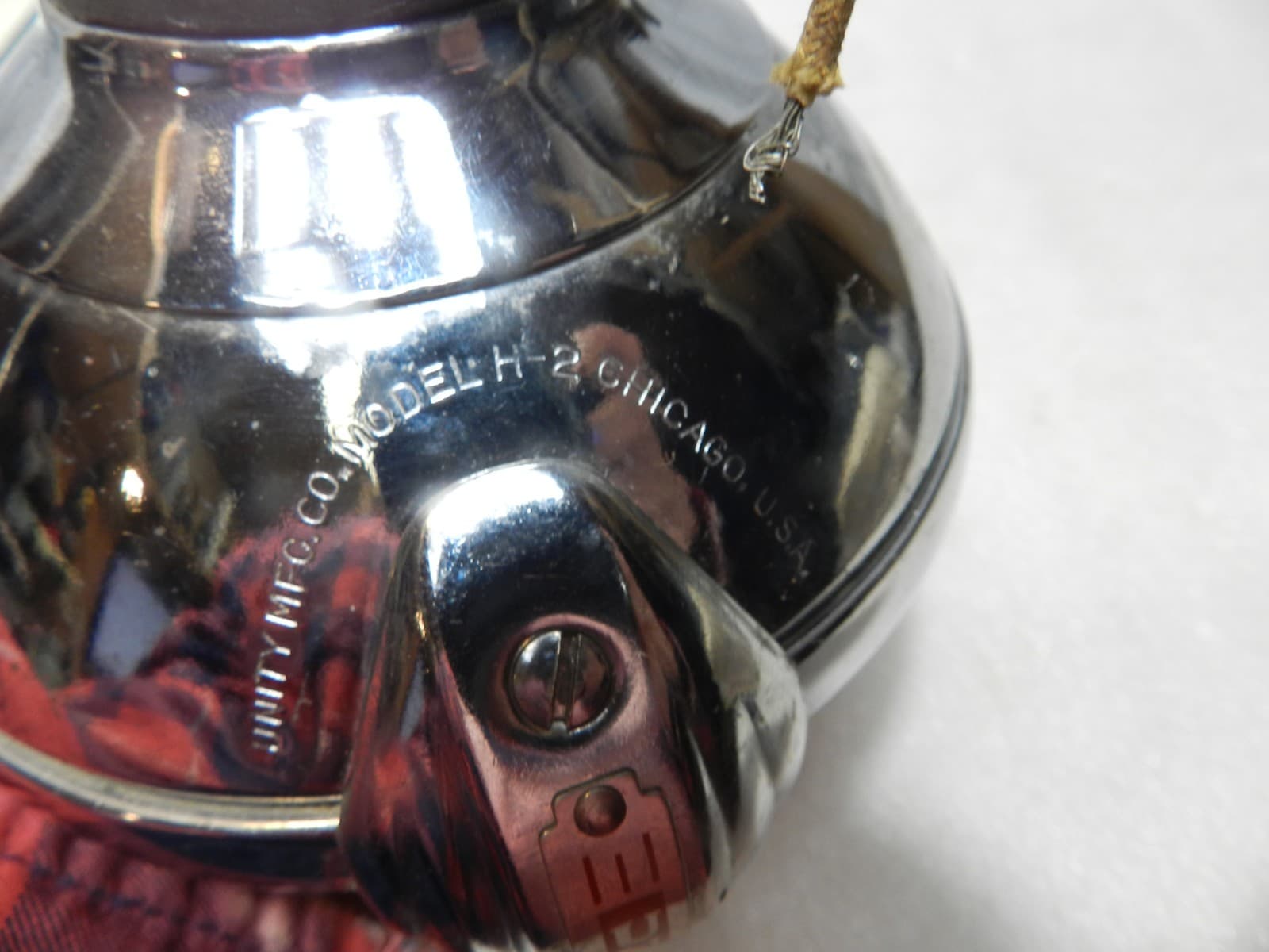Vintage UNITY MFG Co. Chrome Model H-6 Light Car Truck Spotlight (C77JJ) - Thumbnail 7