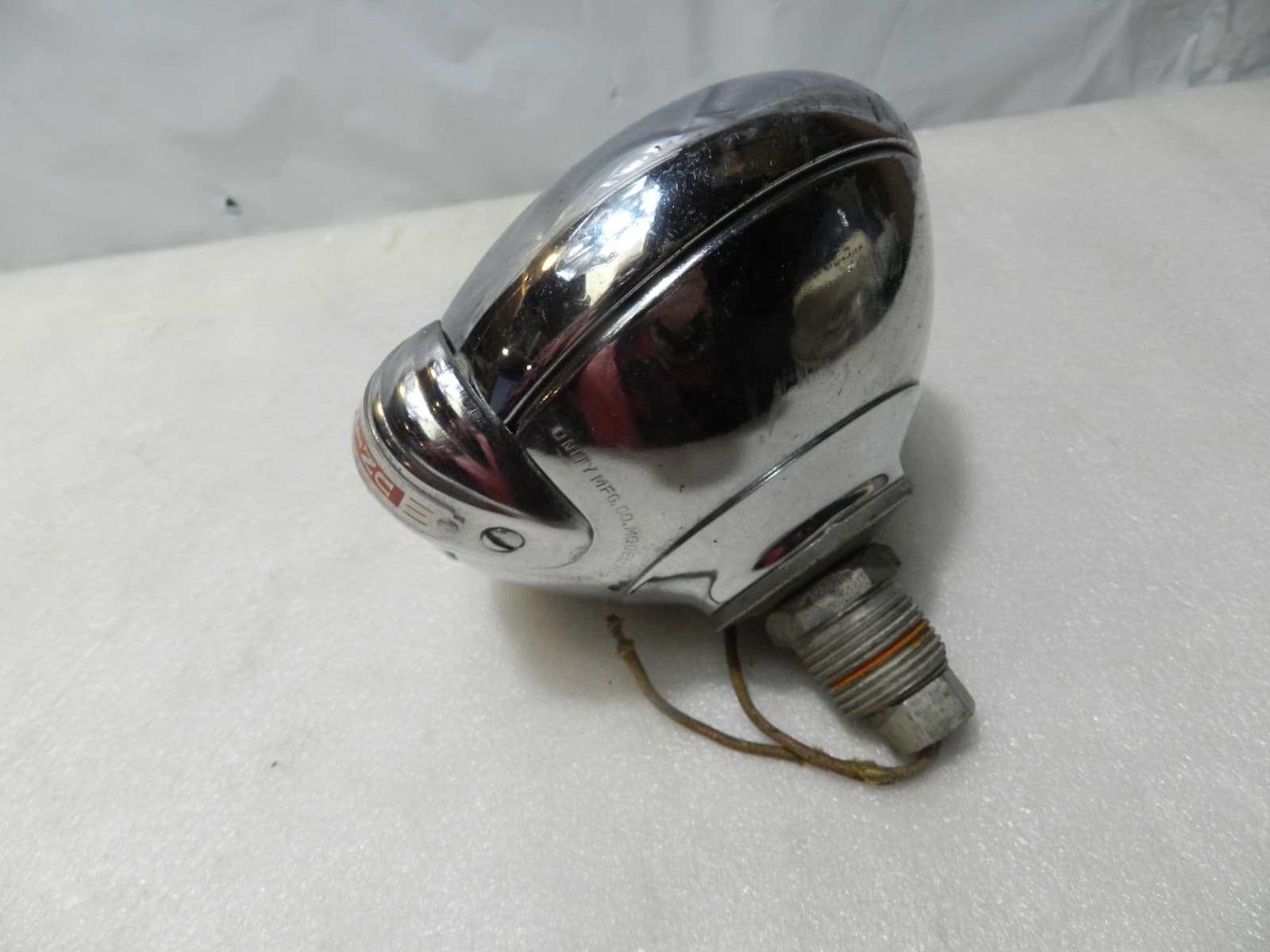 Vintage UNITY MFG Co. Chrome Model H-6 Light Car Truck Spotlight (C77JJ) - Thumbnail 5