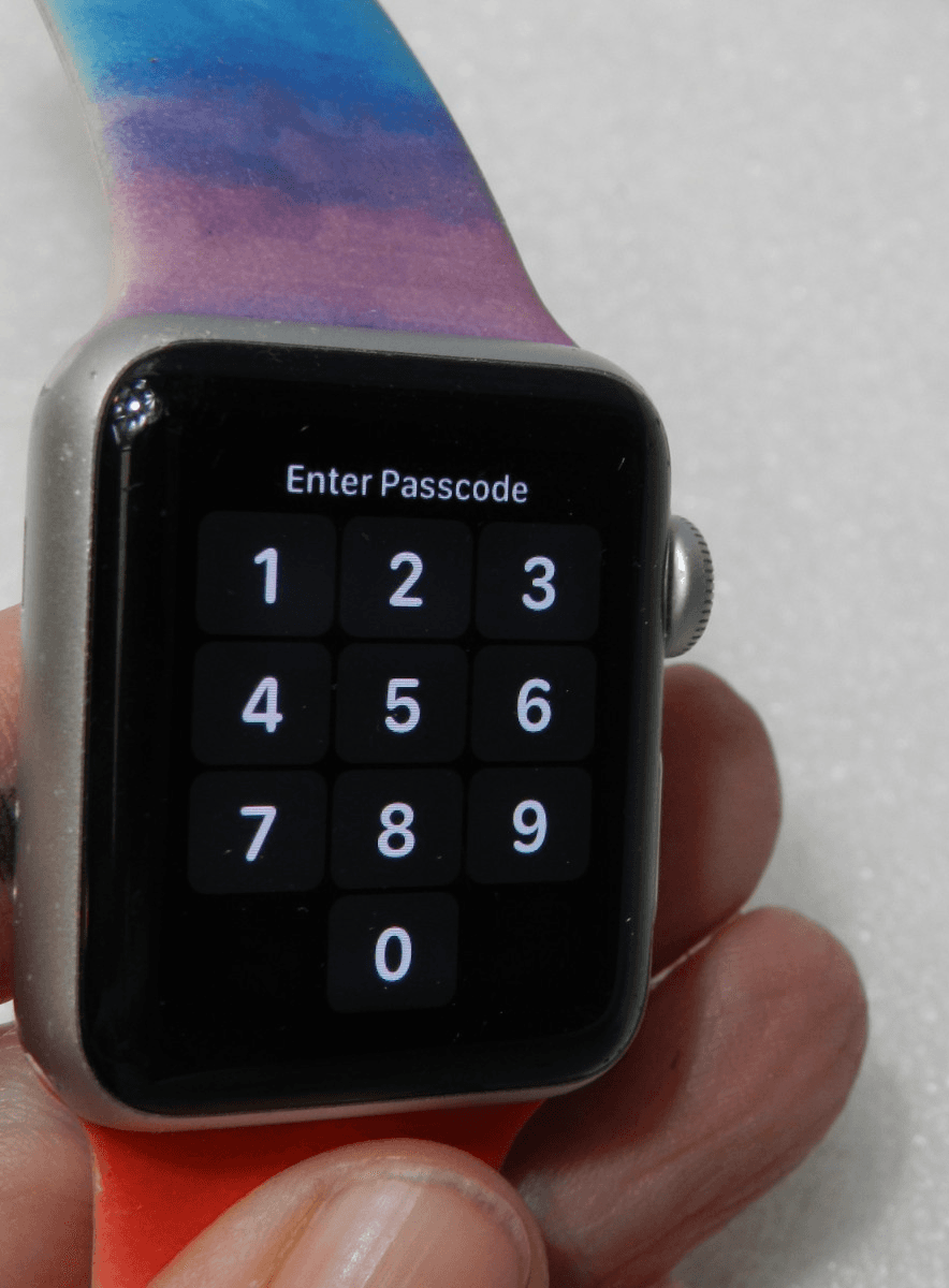 Apple Watch Series 3 - 38mm - Silver With Rainbow Band - Reset (B52K) - Thumbnail 3