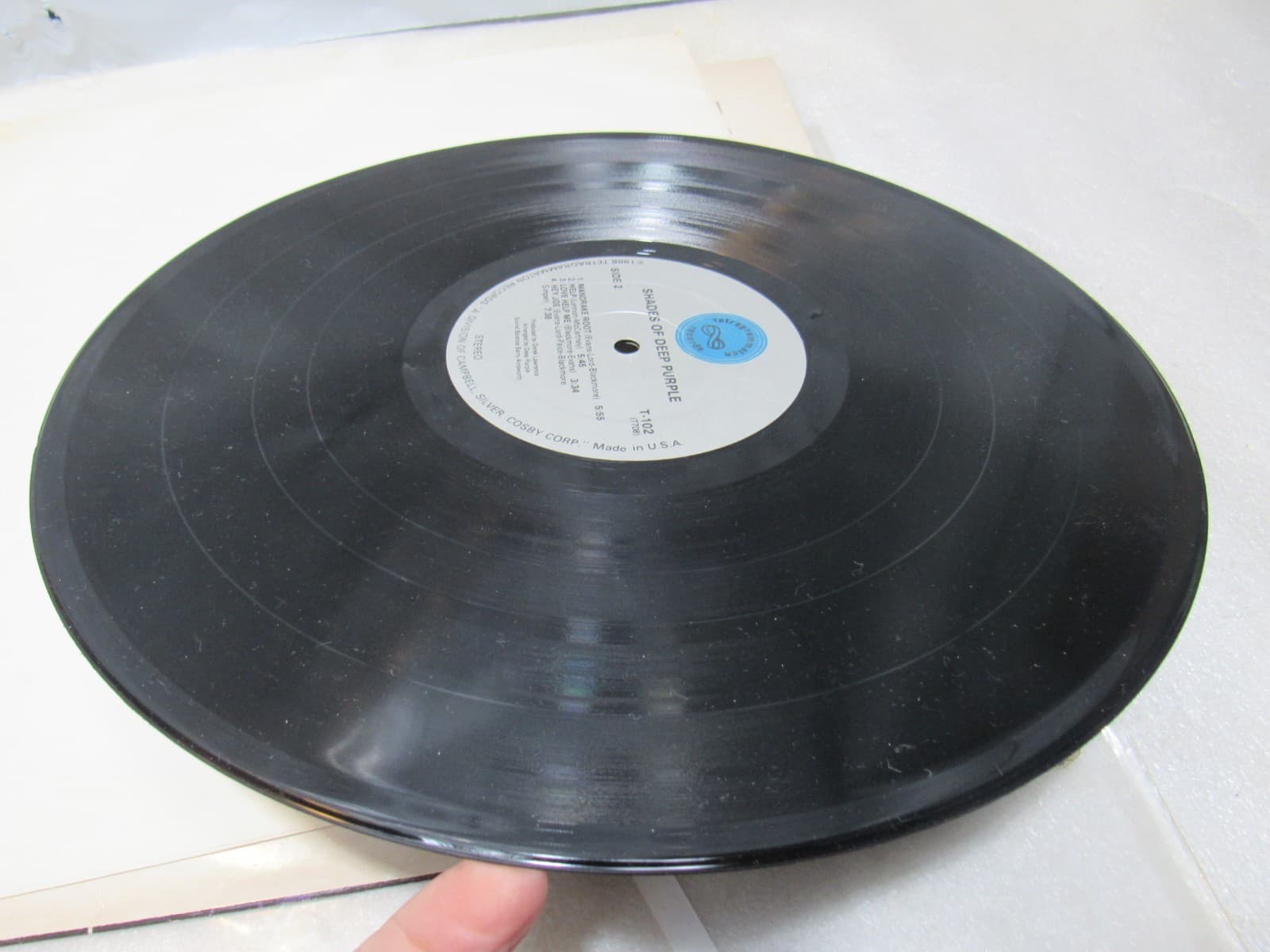 Deep Purple Shades of Deep Purple 1968 Vinyl LP Tetragrammaton T-102 (Y79JJ) - Thumbnail 10