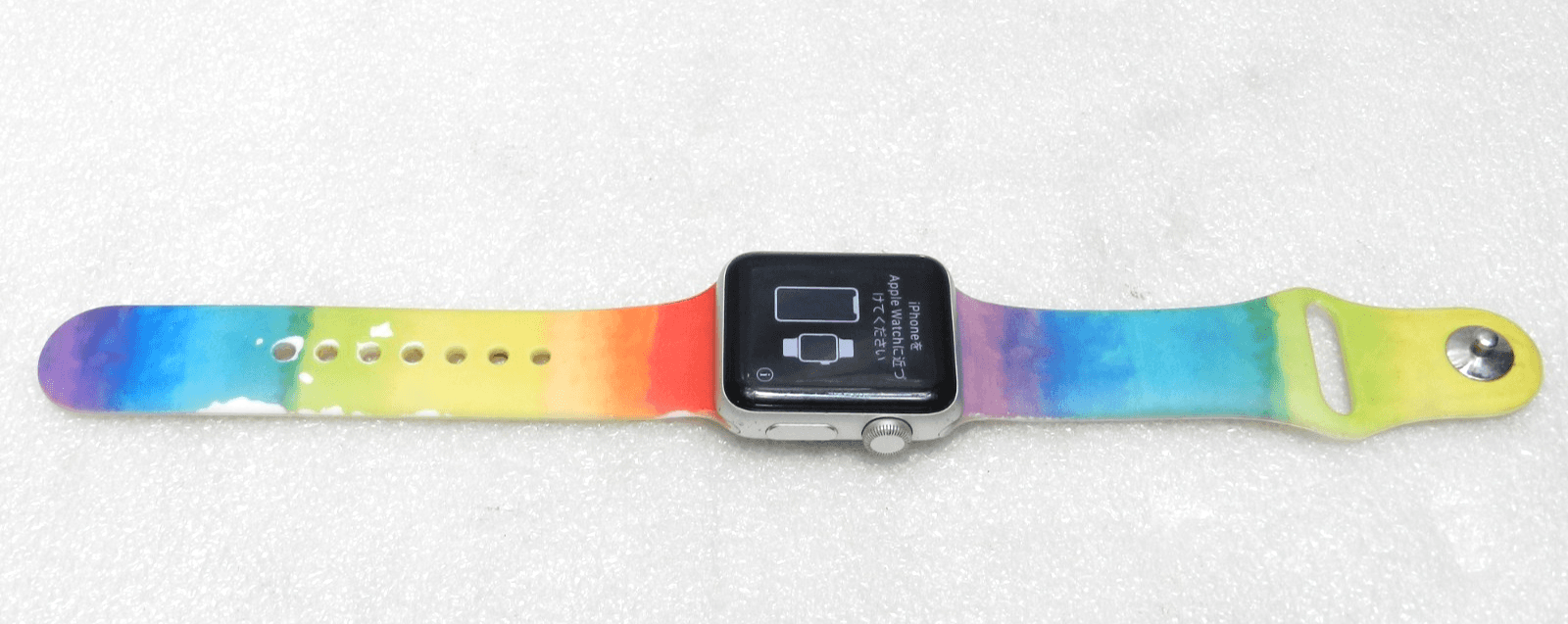 Apple Watch Series 3 - 38mm - Silver With Rainbow Band - Reset (B52K) - Thumbnail 8