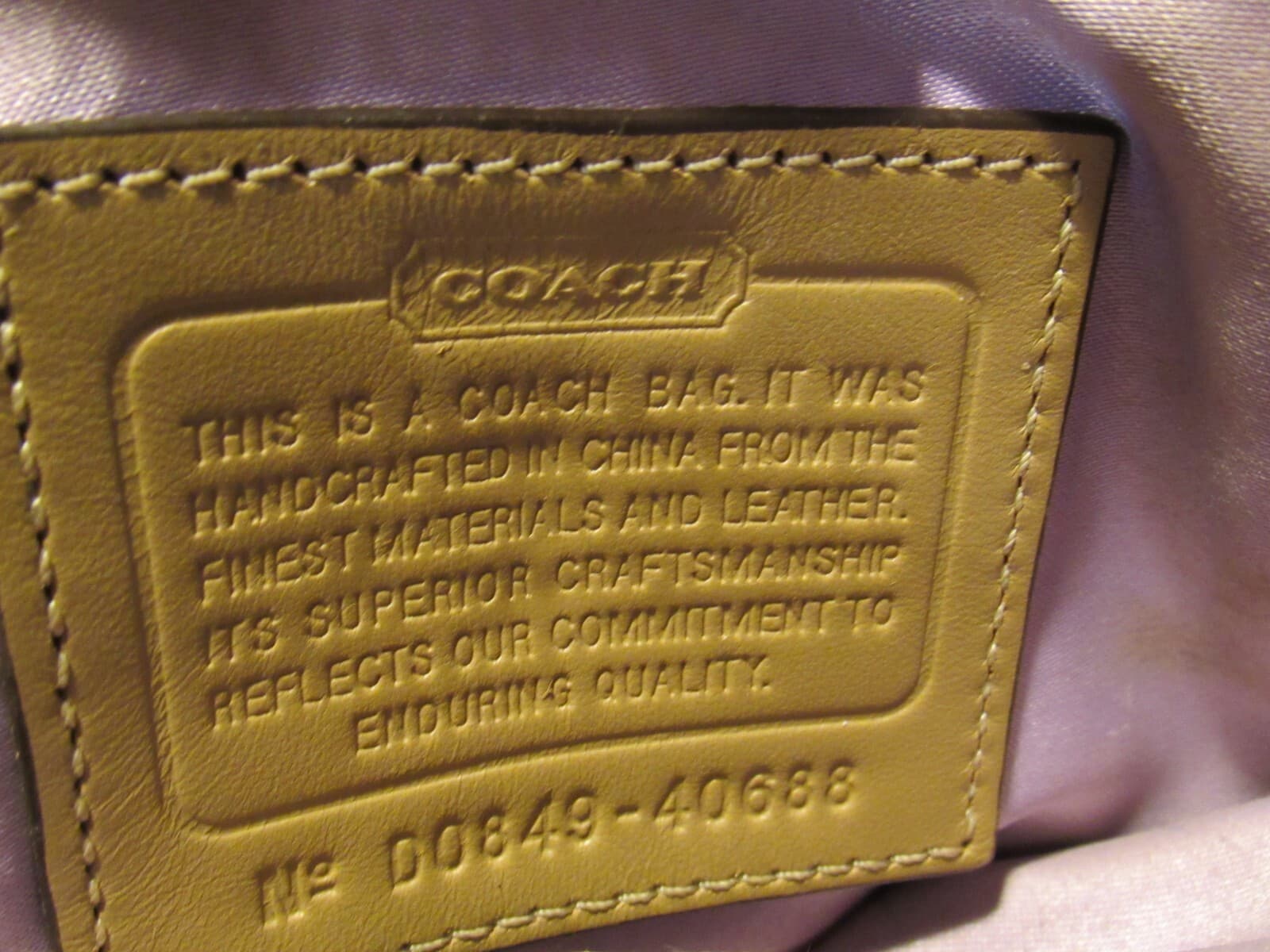Coach Signature Crossbody Bag Brown Khaki Pre-Owned S79K - Thumbnail 4