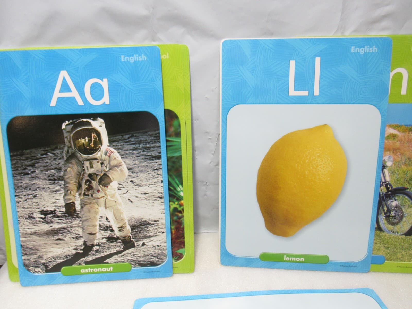 Alphabet Cards English and Spanish Scott Foresman Flash Cards Pre-K Kinder B55J - Thumbnail 8