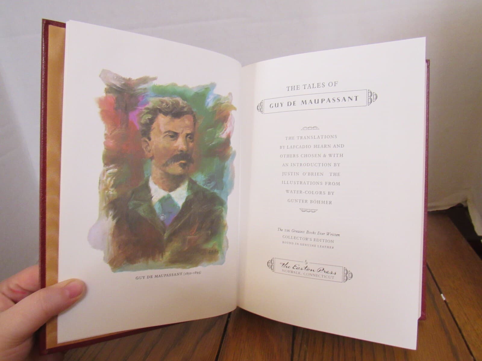 The Tales of Guy de Maupassant Easton Press 1977 Leather bound B62K - Thumbnail 4