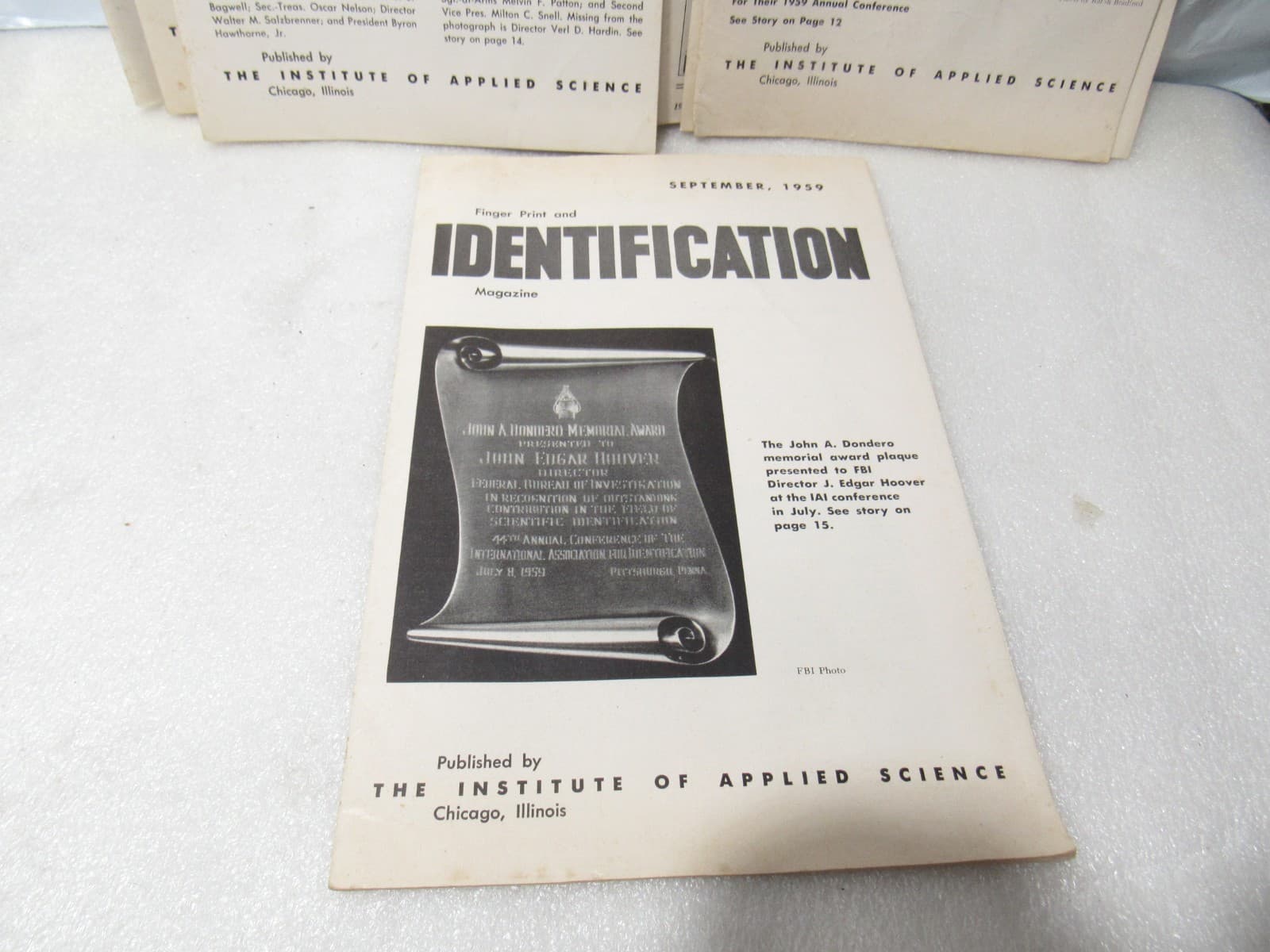 1950s Finger Print & Identification Magazine Binder & Books Law Enforcement B60 - Thumbnail 11
