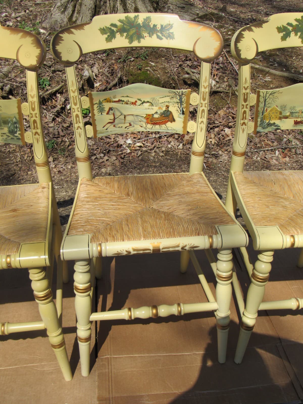 Hitchcock Limited Ed Christmas Chairs 1987-1990 (Set of 4) (K) - Thumbnail 4