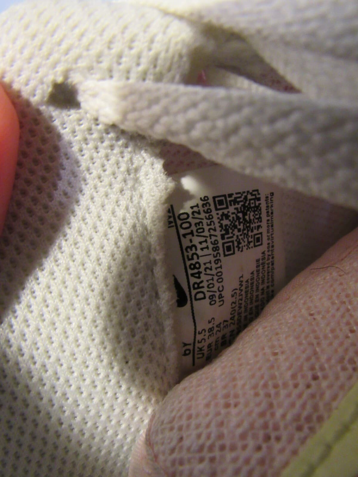 Youth Size 6y / Womens SZ 7.5 Nike Air Force 1 Impact GS 'Easter' DR4853-100 C36 - Thumbnail 6
