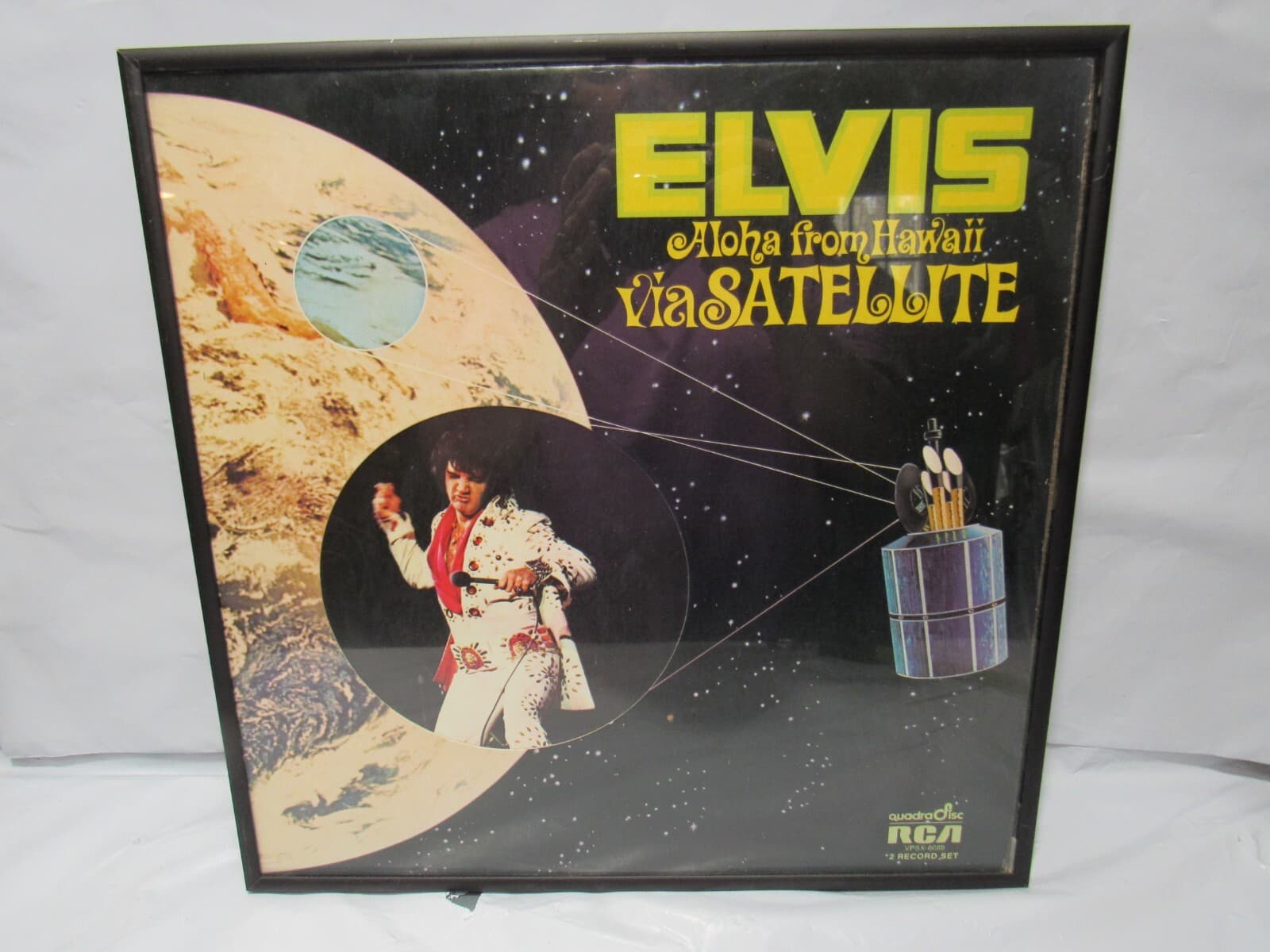 Elvis Presley Framed Album Cover Blue Hawaii Aloha from Hawaii Via Satelight M89 - Thumbnail 12