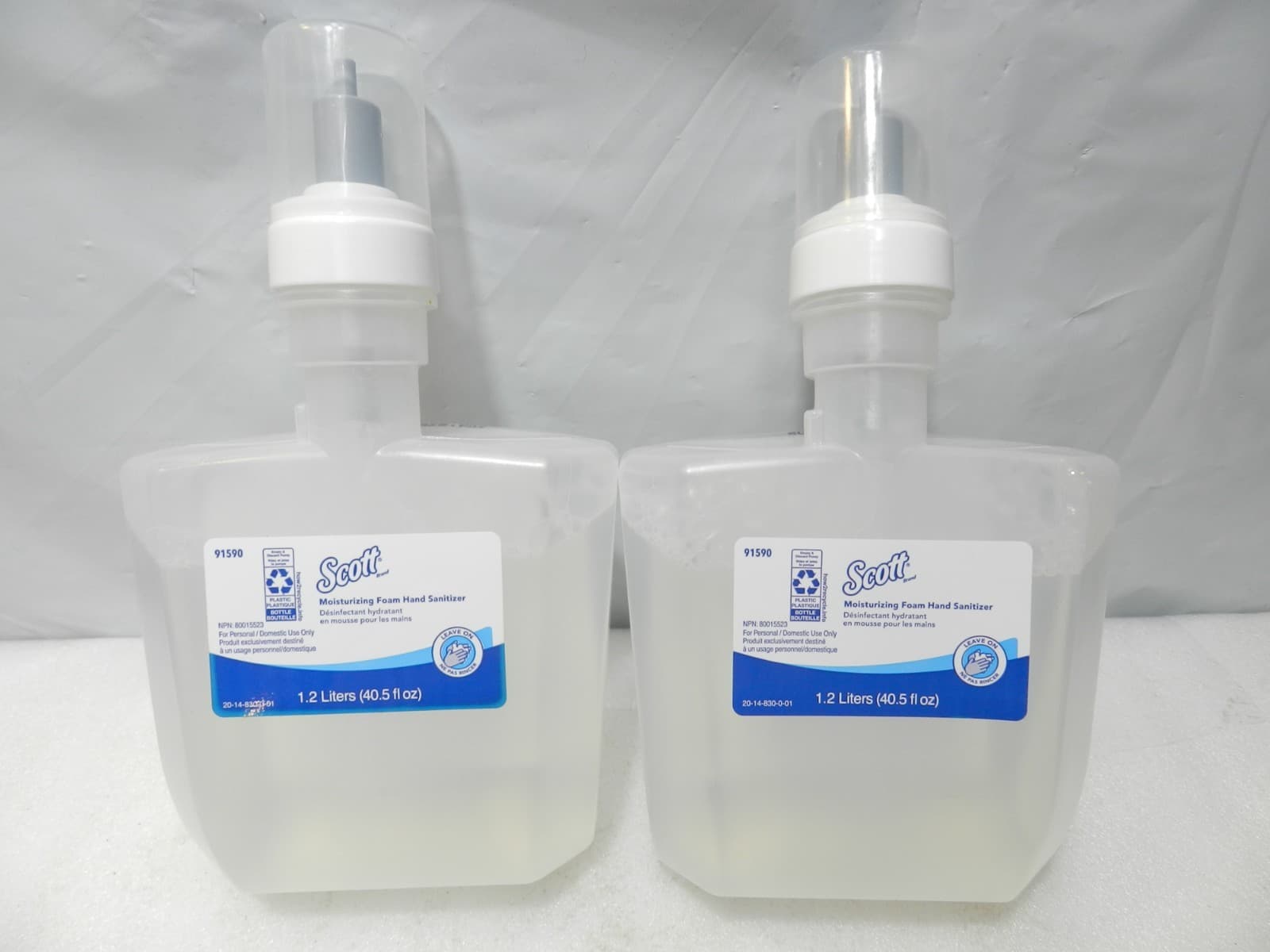 2 Scott Pro Foaming Hand Sanitizer Refill, Fresh Scent, 1200 mL. (91590) G72K