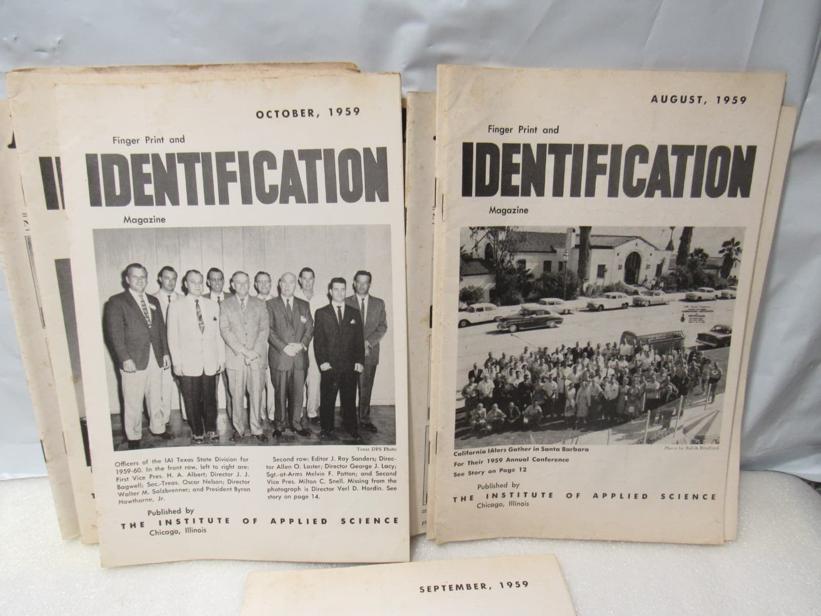 1950s Finger Print & Identification Magazine Binder & Books Law Enforcement B60 - Thumbnail 10
