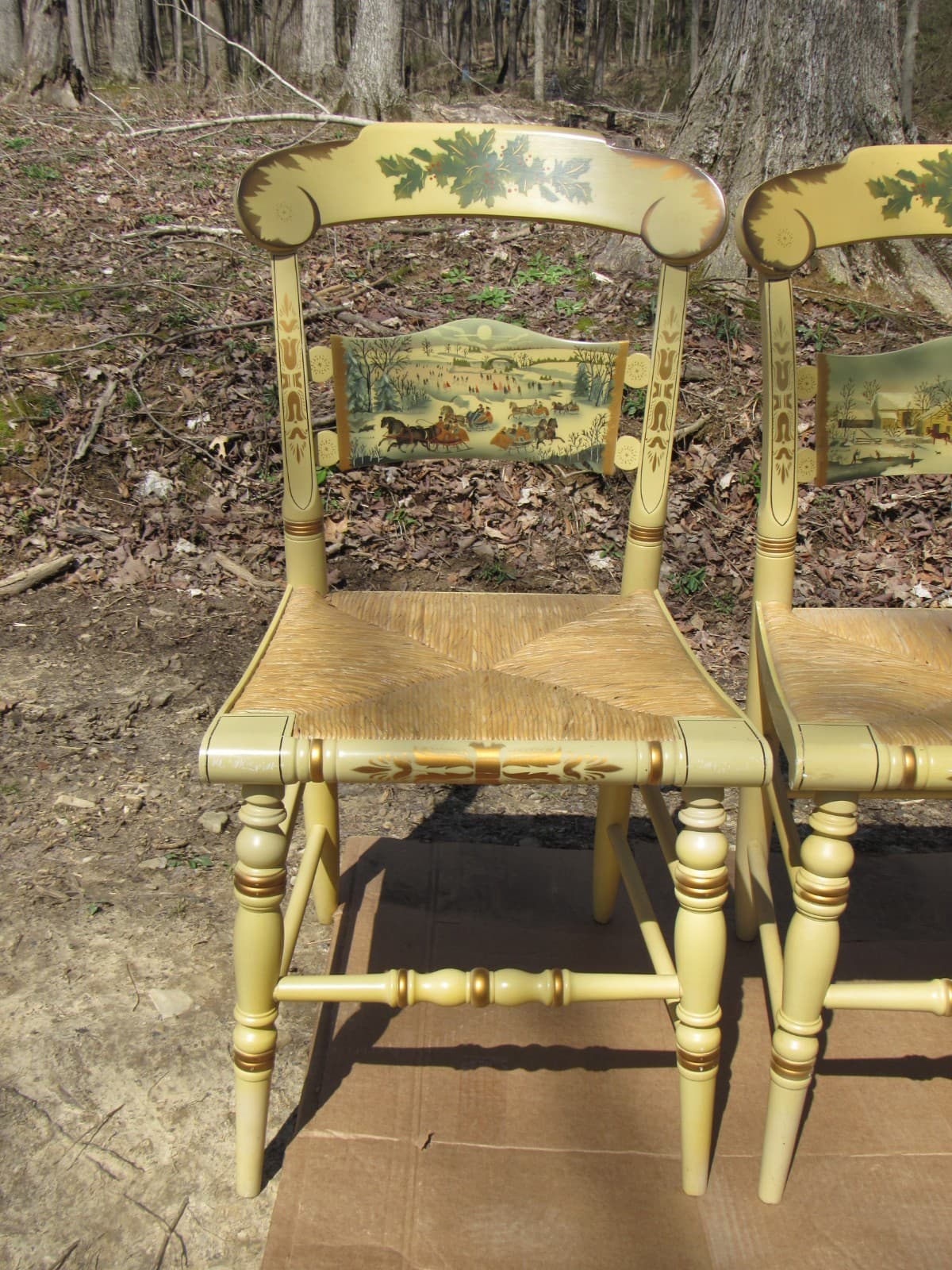 Hitchcock Limited Ed Christmas Chairs 1987-1990 (Set of 4) (K) - Thumbnail 2