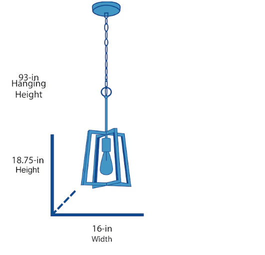 PROGRESS LIGHTING Forrester Teak Wood /Satin Nickel Lantern Pendant Light (Q54K) - Thumbnail 3
