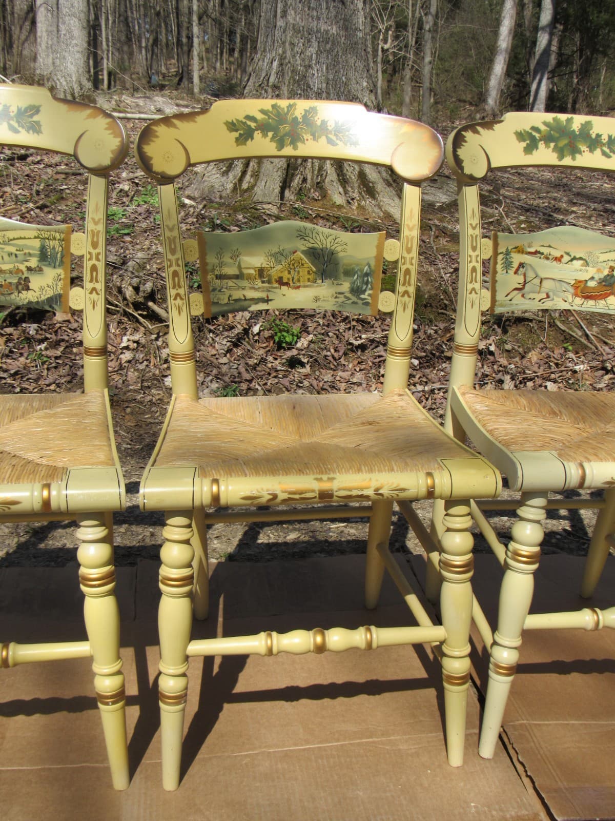 Hitchcock Limited Ed Christmas Chairs 1987-1990 (Set of 4) (K) - Thumbnail 3