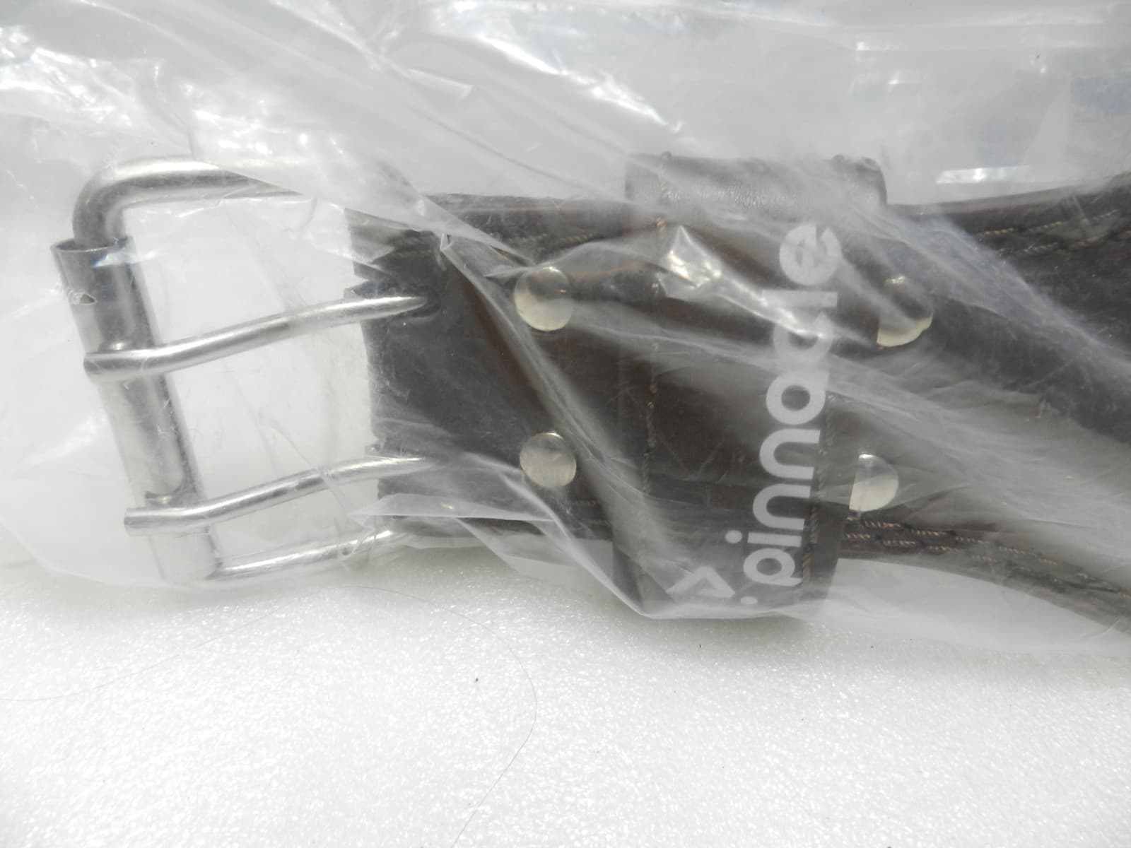 Pinnacle Weight Lifting Stabilize Belt Brown XS Double Prong F25J - Thumbnail 3