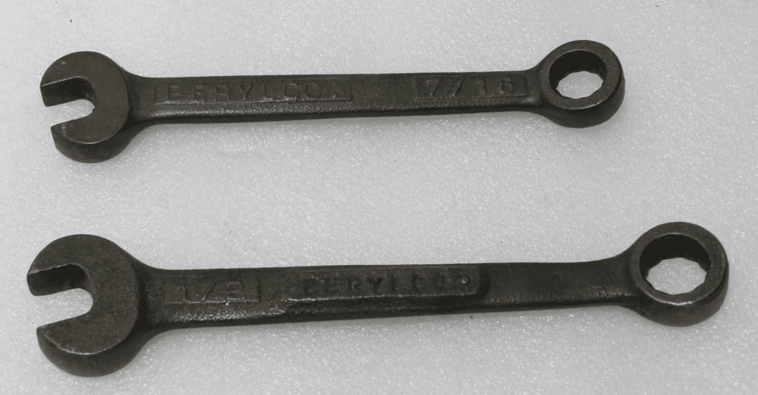 BERYLCO 7/16 & 1/2 Combination Open End Wrench Non-Sparking BECU W61 W62 (F24J)