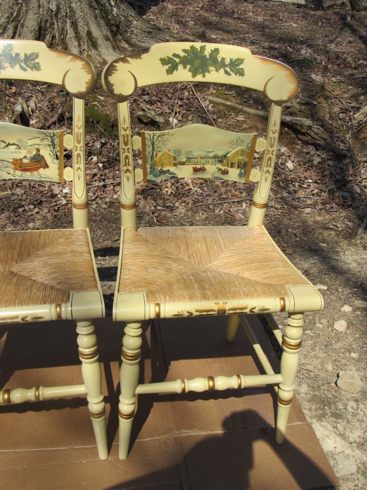 Hitchcock Limited Ed Christmas Chairs 1987-1990 (Set of 4) (K) - Thumbnail 5