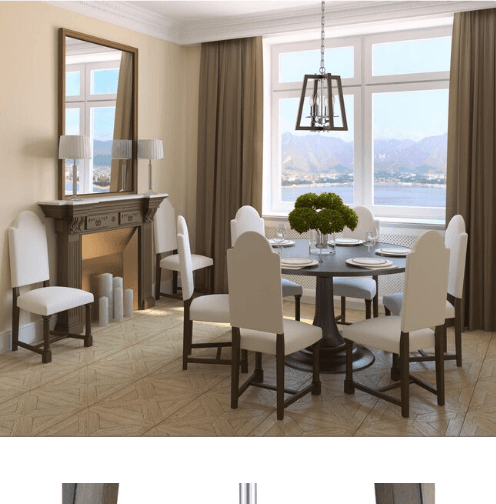 PROGRESS LIGHTING Forrester Teak Wood /Satin Nickel Lantern Pendant Light (Q54K) - Thumbnail 2