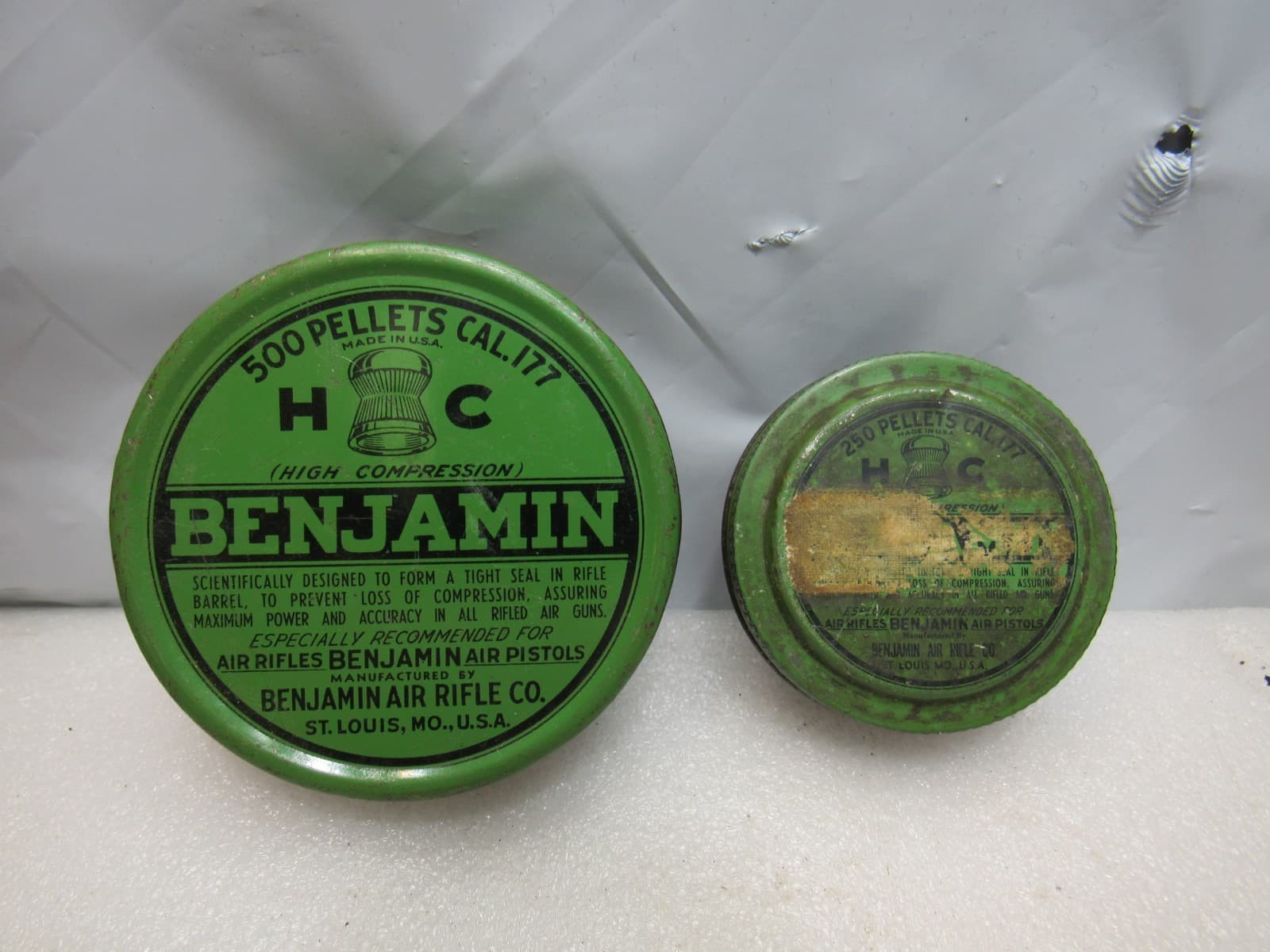 4 Vintage Empty Advertising Air Rifle Pistol Pellet Tins (G63S) - Thumbnail 4