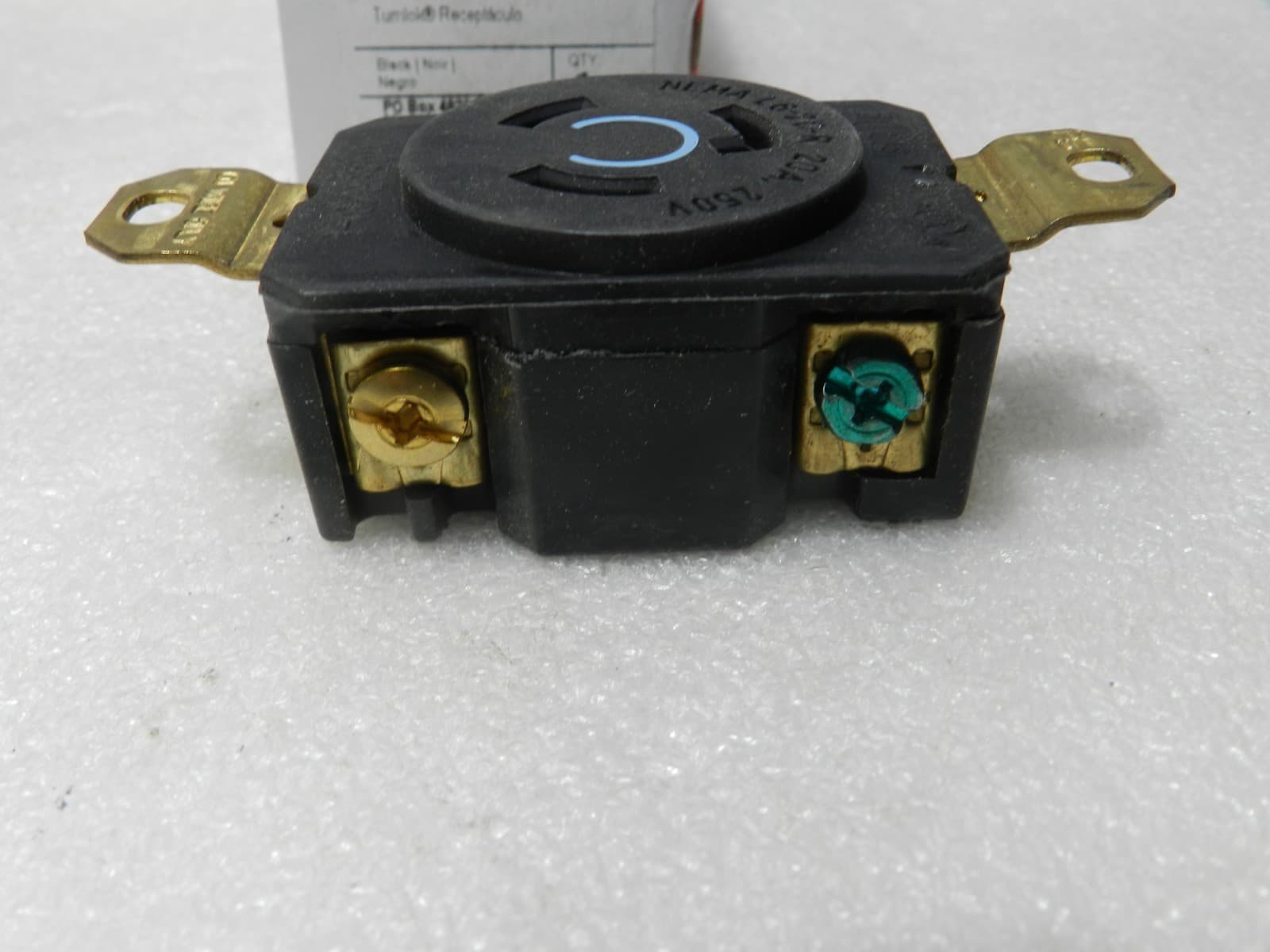 Pass & Seymour L620-R Turnlok Receptacle Twist Locking Outlet 20A 250V 2P 3W D3 - Thumbnail 4