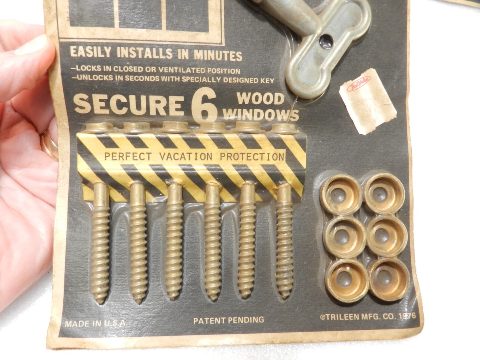 Fayle Safe NOS Window Locks Bolts Six (18) Security Lock Bolt Caps (F37J) - Thumbnail 2