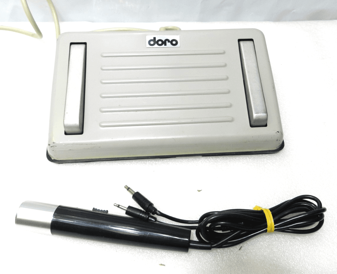 Vintage Doro Transcribing Foot Control w/ Mic (F33J)