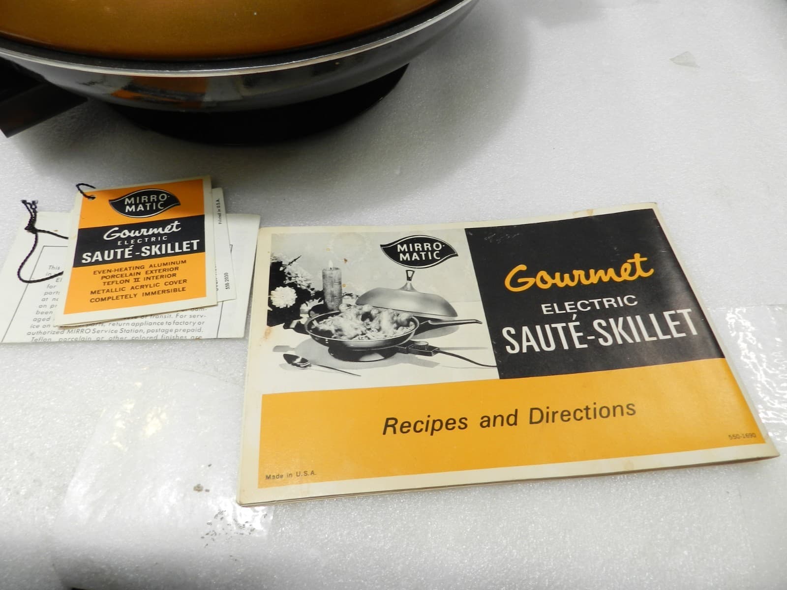 Vintage Retro Mirro Matic Gourmet Electric Saute Skillet Model M-0354-35 (F39J) - Thumbnail 7