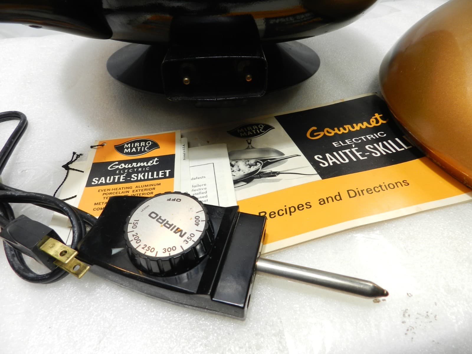 Vintage Retro Mirro Matic Gourmet Electric Saute Skillet Model M-0354-35 (F39J) - Thumbnail 5
