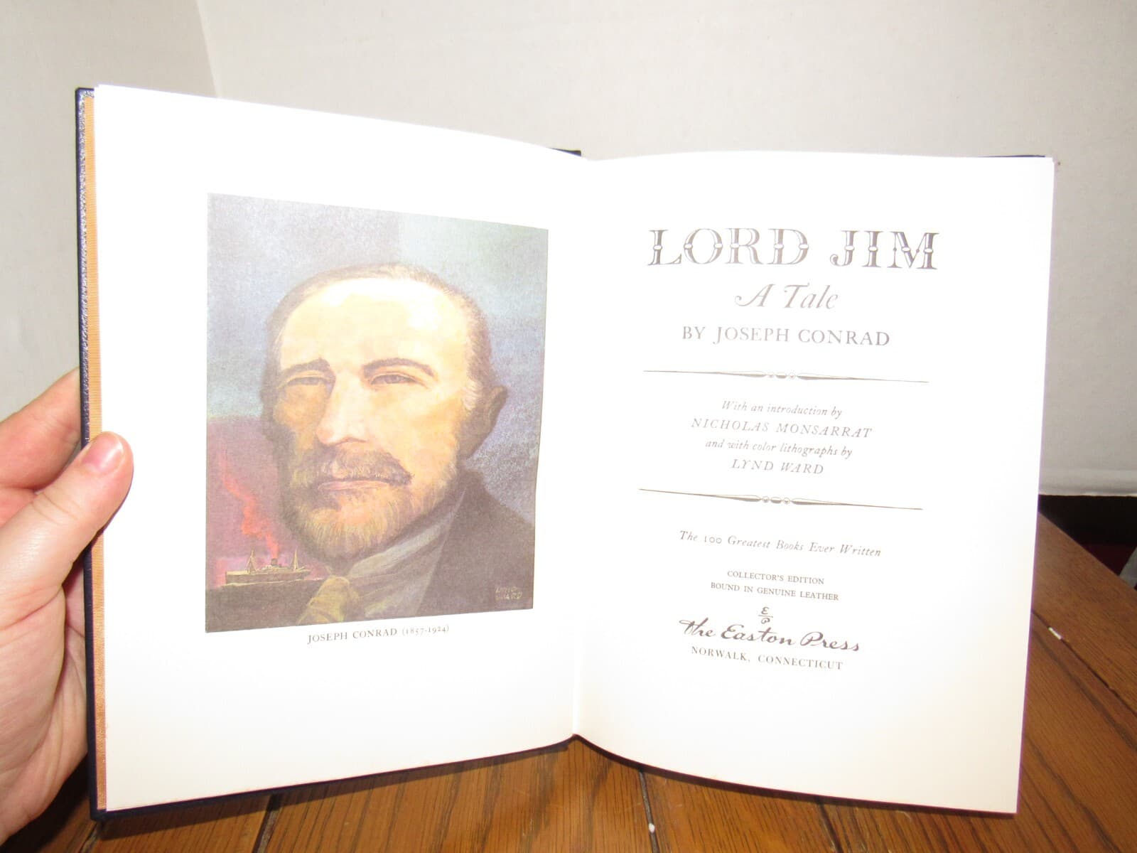 Lord Jim by Joseph Conrad Easton Press 1977 Hardcover Leather C2K - Thumbnail 3