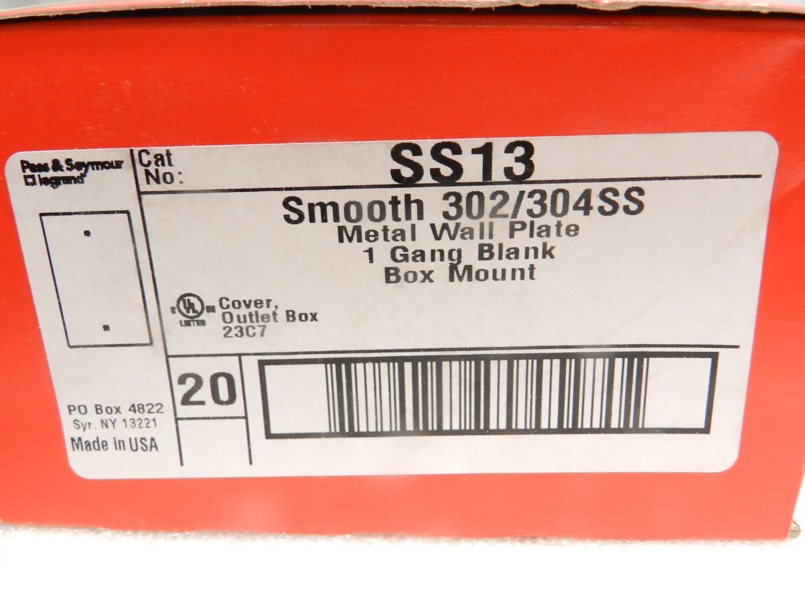 20 Legrand - Pass & Seymour SS13 Smooth 302/304SS Metal Wall Plate (C99) - Thumbnail 4